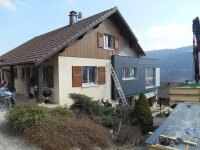 Extension bois et rénovation sur maison traditionnelle, Villers-Le-Lac