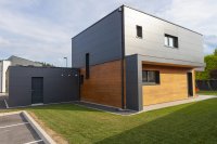 Maison contemporaine en toit plat, Doubs (2016)