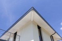 Maison bois crépis contemporaine, Longemaison (2018)