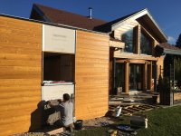 Extension ossature bois pour chambre , Fournets-Luisans (2016)
