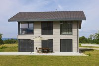 Maison bois et crépis, Lully (Haute-Savoie)